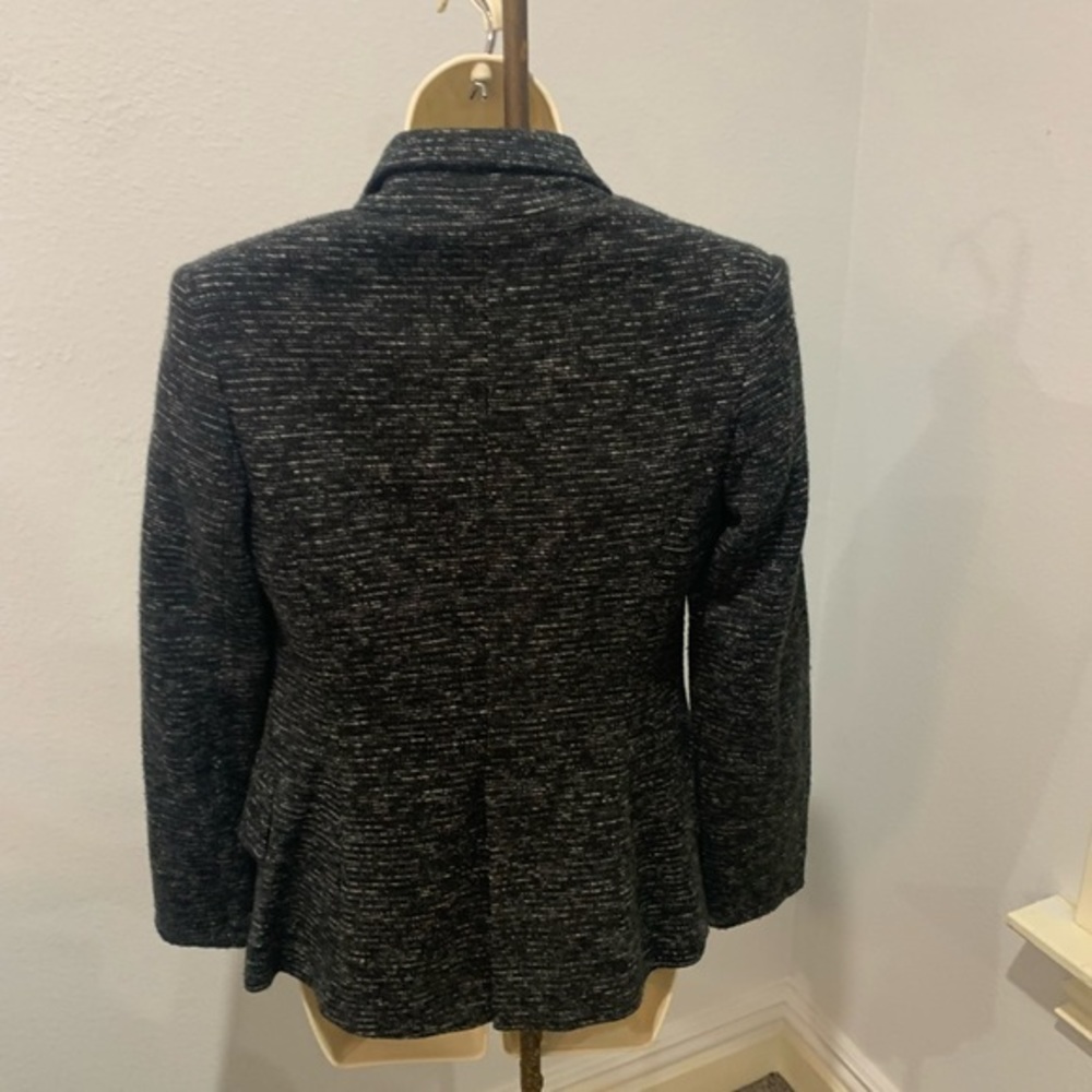 Anthropologie Cartonnier Woman’s  knit blazer Size  XS Black‎ and Gray - Picture 3 of 8